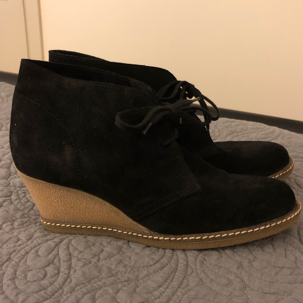 Jcrew black suede MacAlister boot size 10